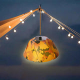 Maxbell Round Camping Lampshade Equipment Light Cover Office Desk Decoration Orange