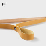 Maxbell Outdoor Wooden Folding Hanger Portable Foldable for Camping Travel Home Yellow