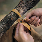 Maxbell Outdoor Wooden Folding Hanger Portable Foldable for Camping Travel Home Yellow