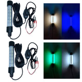 Maxbell 108 LED Submersible Light Fish Underwater Crappie Lure Night Fishing Finder White Green Light