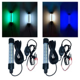 Maxbell 108 LED Submersible Light Fish Underwater Crappie Lure Night Fishing Finder White Green Light