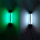 Maxbell 108 LED Submersible Light Fish Underwater Crappie Lure Night Fishing Finder White Green Light