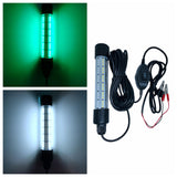 Maxbell 108 LED Submersible Light Fish Underwater Crappie Lure Night Fishing Finder White Green Light