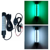 Maxbell 108 LED Submersible Light Fish Underwater Crappie Lure Night Fishing Finder White Green Light