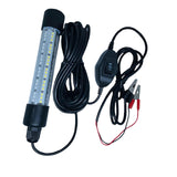 Maxbell 108 LED Submersible Light Fish Underwater Crappie Lure Night Fishing Finder Warm White Blue
