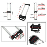 Maxbell Portable Travel Luggage Replacement Carrying Case Suitcase Telescopic Handle