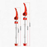 Maxbell MTB Road Bike Quick Release Skewers Lever Set Bicycle Wheel Hub Skewers Red