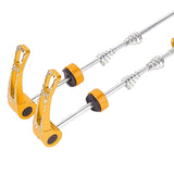 Maxbell MTB Road Bike Quick Release Skewers Lever Set Bicycle Wheel Hub Skewers Golden