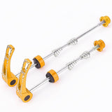 Maxbell MTB Road Bike Quick Release Skewers Lever Set Bicycle Wheel Hub Skewers Golden