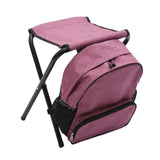 Maxbell Fishing Seat Portable Seat Camping Stool Multifunction for Travel Outdoor Red