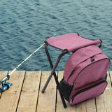 Maxbell Fishing Seat Portable Seat Camping Stool Multifunction for Travel Outdoor Red