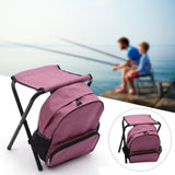 Maxbell Fishing Seat Portable Seat Camping Stool Multifunction for Travel Outdoor Red