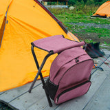 Maxbell Fishing Seat Portable Seat Camping Stool Multifunction for Travel Outdoor Red
