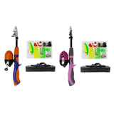 Maxbell Fishing Pole Telescopic Rod and Reel Carrier Bags with Fishing Line  Orange