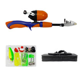 Maxbell Fishing Pole Telescopic Rod and Reel Carrier Bags with Fishing Line  Pink