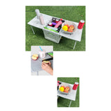 Maxbell Collapsible Car Trunk Organizer Camping Picnic Bag Basket Case Storage Box Green