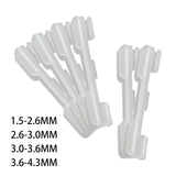 Maxbell 6Pcs Fishing Accessory Light Stick Clip Fluorescent Lightstick Clip Holder 1.5mm-2.6mm