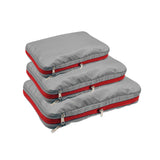Maxbell 3Pcs Compression Packing Cubes Set Expandable for Travel Gray