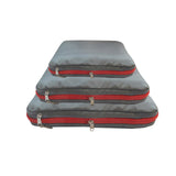 Maxbell 3Pcs Compression Packing Cubes Set Expandable for Travel Gray