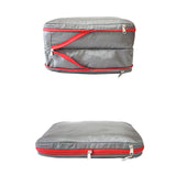 Maxbell 3Pcs Compression Packing Cubes Set Expandable for Travel Gray