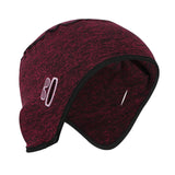 Maxbell Cycling Hat Skull Caps Thermal for Bike Snowmobile Cold Weather Dark Red