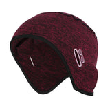 Maxbell Cycling Hat Skull Caps Thermal for Bike Snowmobile Cold Weather Dark Red