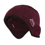 Maxbell Cycling Hat Skull Caps Thermal for Bike Snowmobile Cold Weather Dark Red