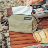 Maxbell Outdoor Camping Tissue Box, Canvas Hanging Tissue Storage Bag for Travel