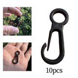 Maxbell 10Pcs Camping Lantern Hanging Hooks Tent Top with Hole for Hiking Fishing