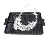 Maxbell Aluminum Alloy Grill Pan Griddle Plate Meat Steak for Cooking Camping