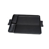 Maxbell Aluminum Alloy Grill Pan Griddle Plate Meat Steak for Cooking Camping