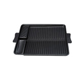 Maxbell Aluminum Alloy Grill Pan Griddle Plate Meat Steak for Cooking Camping