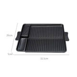 Maxbell Aluminum Alloy Grill Pan Griddle Plate Meat Steak for Cooking Camping