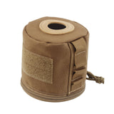 Maxbell Tissue Case Box Storage Bag Paper Storage Case for Kitchen Home Hiking Brown