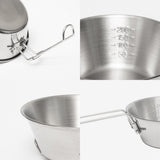 Maxbell 500ml Camping Bowl Outdoor Cookware with Foldable Handle for Hiking Beach