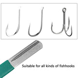 Maxbell Fishing Hook Sharpening Tool Keep Your Hooks Sharp Durable for Fishing Box Green