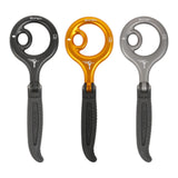 Maxbell 9 Descender Rigging Plate Abseiling Downhill Equipment for Caving Black