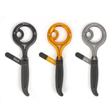 Maxbell 9 Descender Rigging Plate Abseiling Downhill Equipment for Caving Black