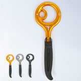 Maxbell 9 Descender Rigging Plate Abseiling Downhill Equipment for Caving Black