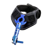 Maxbell Rotatable Arrow Caliper Bow Release Aid Wrist Strap Tools Blue
