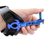 Maxbell Rotatable Arrow Caliper Bow Release Aid Wrist Strap Tools Blue