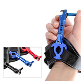 Maxbell Rotatable Arrow Caliper Bow Release Aid Wrist Strap Tools Blue
