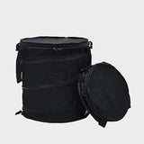 Maxbell Garden Waste Bag Flowers Leaf Basket Bin for Gardening Traveling Camping Black Medium