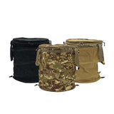 Maxbell Garden Waste Bag Flowers Leaf Basket Bin for Gardening Traveling Camping Black Medium