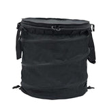 Maxbell Garden Waste Bag Flowers Leaf Basket Bin for Gardening Traveling Camping Black Medium