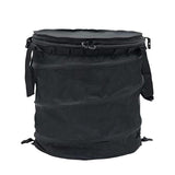 Maxbell Garden Waste Bag Flowers Leaf Basket Bin for Gardening Traveling Camping Black Medium