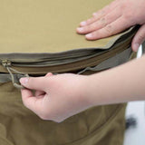 Maxbell Garden Waste Bag Flowers Leaf Basket Bin for Gardening Traveling Camping Khaki L