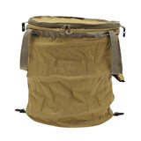Maxbell Garden Waste Bag Flowers Leaf Basket Bin for Gardening Traveling Camping Khaki L