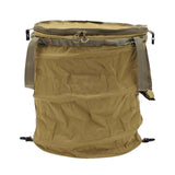 Maxbell Garden Waste Bag Flowers Leaf Basket Bin for Gardening Traveling Camping Khaki L