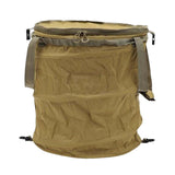 Maxbell Garden Waste Bag Flowers Leaf Basket Bin for Gardening Traveling Camping Khaki L